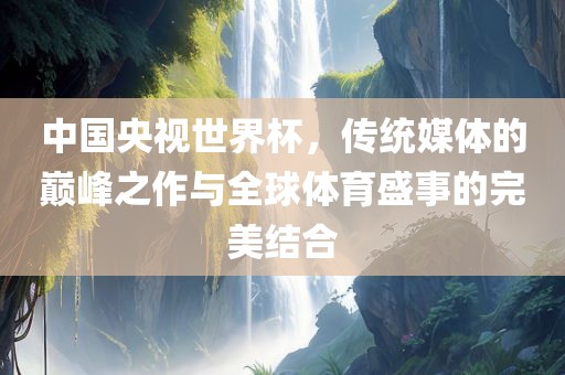 中国央视世界杯，传统媒体的巅峰之作与全球体育盛事的完美结合